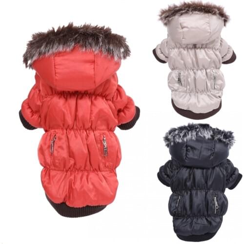 Warm Winter Dogs Clothes Removable Hood Dogs Parkas Pet Dogs Coats Jacket Clothing for Dogs Teddy Chihuahua XS S M L Xl 2XL