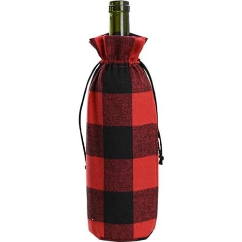 Wine Bags Wine Bottle Covers with Drawstring Wine Bag Holder Carrier Packaging Bag Wedding Party Decor Gift