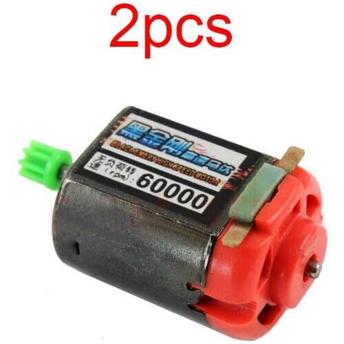 2Pcs High Speed Motor 60000rpm Single Shaft Motor For Tamiya Mini 4WD Car Model