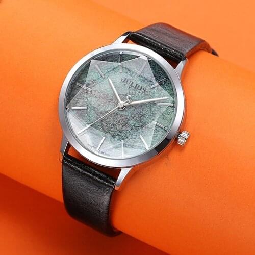 Lady Womens Watch Japan Quartz Fine Fashion Starry Sky Hours Dress Bracelet Simple Leather School Girl Birthday Gift Julius Box