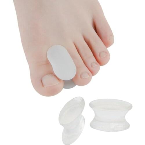 1 Pair Silicone Toe Separators Spacer Thumb Hallux Valgus Bunion Corrector Straightener Thumb Valgus Bunion Correctors