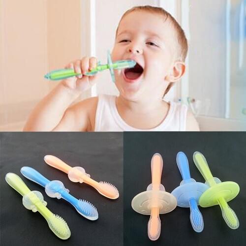 1pc Kids Soft Silicone Training Toothbrush Baby Children Dental Oral Care Tooth Brush Tool Baby Kid Tooth Brush Baby Items