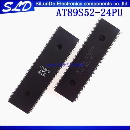 2pcs/lot AT89S52-24PU AT89S52 AT89S52-24 MCU 8BIT 8KB FLASH 40DIP best quality