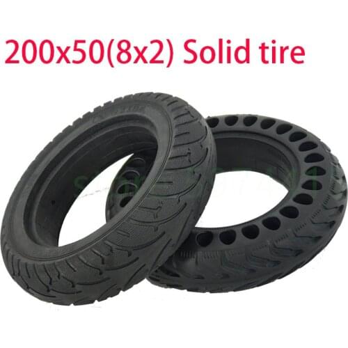 200x50 Solid Tire 8X2T Bee Hive Holes For Speedway mini 4 Pro Rear Wheel 8 Inch Electric Scooter Tyre RUIMA mini 4 PRO Rear Tire