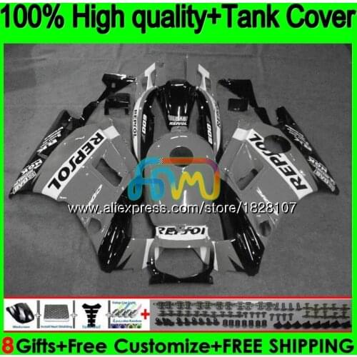 600CC Fairing For HONDA CBR 600 FS Repsol grey 600F2 600FS 1BS.166 CBR600 F2 CBR600F2 1991 1992 1993 1994 91 92 93 94 Body+Tank