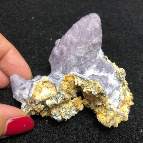 67.7gRare natural purple calcite yttrium fluorite ore symbiosis repair energy home decoration QUARTZ GEM teaching ornaments