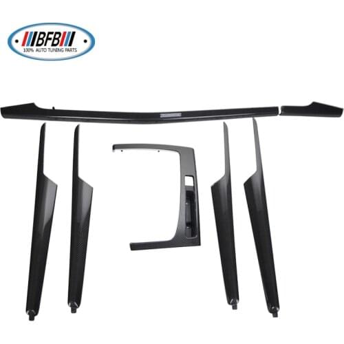 High Quality Car Accessories Auto Real Carbon 7 Pcs Interior Trims For Audi Q5l 2018