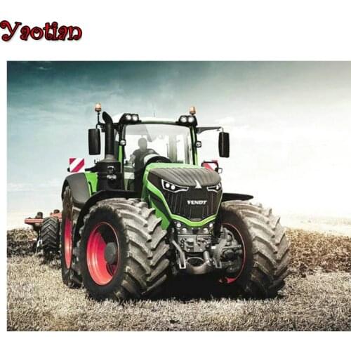 5D DIY Full Square Drill Diamond Painting Tractor Farm Cross Stitch Kit Mosaic Craft Needlework Embroidery Handmade Decoration