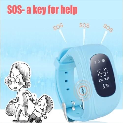Baby child gps tracker wrist watch kids gps smart watch q50