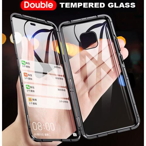 Double Sided Tempered Glass Magnetic Case for Huawei Honor 9X 8X 20 Pro 10 Lite P30 P20 Mate 30 20 V20 P Smart 2019 Metal Bumper