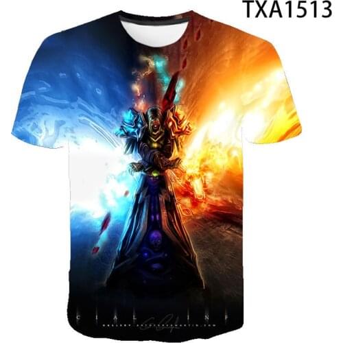 2021 Summer 3D Printed Tops Tees World of Warcraft Tauren T Shirt Men Women Children Short Sleeve Cool Boy Girl Kids T-shirt