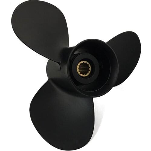 Boat Propeller 11.1x14 for Tohatsu 40HP-60HP 3 Blades Aluminum 13 Tooth RH OEM NO: 3T5B64529-1 11.1x14