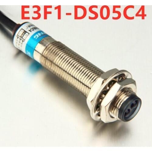 M12 photoelectric switch E3F1-DS05C4 DC NPN three wires normally open 12-24V 5 cm