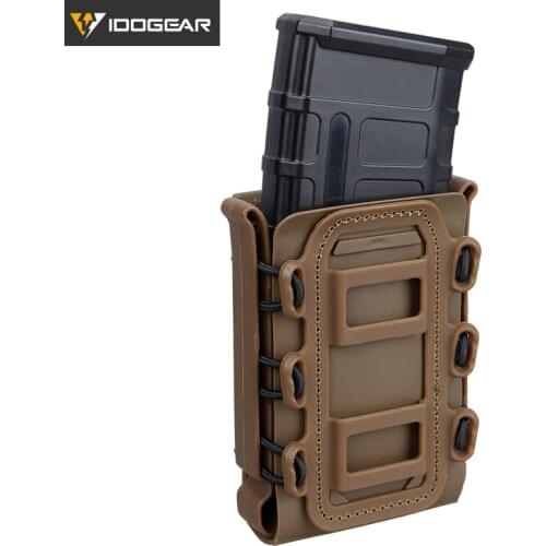 IDOGEAR Soft Shell Rifle Mag Carrier Tactical Magazine Pouches 5.56mm 7.62mm G Code Military Airsoft Holster Fastmag IG-BG3516