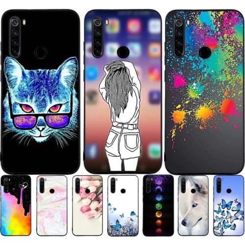 B Silicone Soft Case For Xiaomi Redmi Note 8 Case Redmi Note 8T 8 T TPU Bumper Case for Redmi Note 8 Pro Case Coque