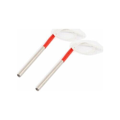 2Pcs AC 220V 400W 8 x 100mm Single Head Cartridge Heater Heating Element