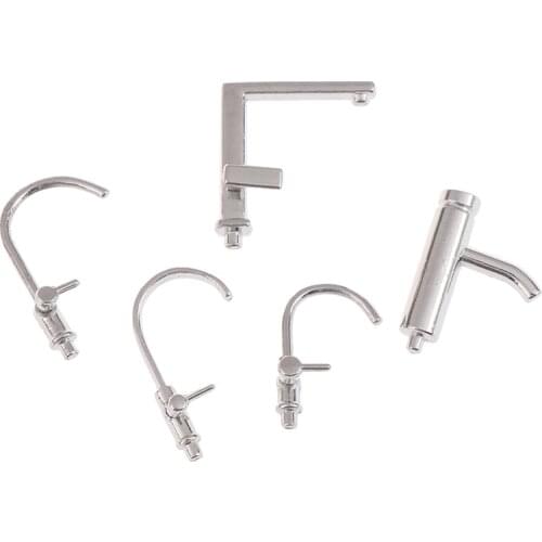 1/12 Dollhouse Mini Bathtub Faucet Simulation Water Tap Model Furniture Toys for Doll House Decoration Miniature Accessories