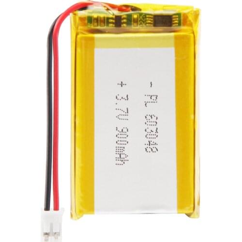Mejuew 3.7V 900mAh 603048 Rechargeable Lipo Battery with JST Connector