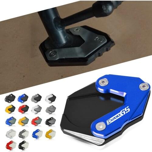 R1200 GSLC Motorcycle Accessory Side Stand Enlarge Kickstand Extension Plate Support Pads Parts For BMW R 1200 GS LC 2013-2018