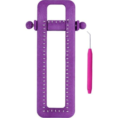 Adjustable Sock Loom Kit Knitting Socks Scarf Hat DIY Hand Craft Tool Plastic Knitter Knitting Mar Home Sewing Tools