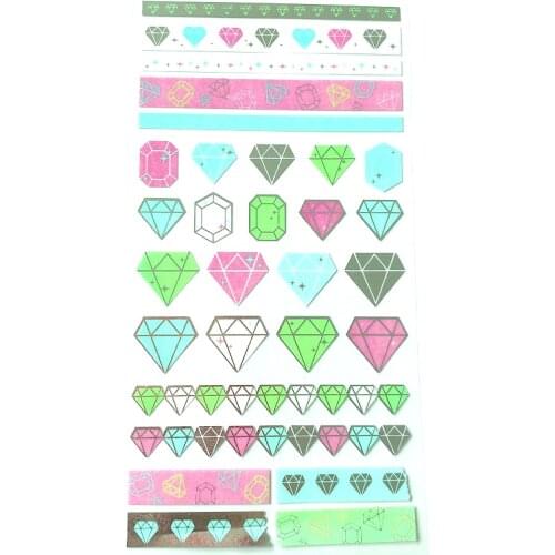 Decorate your Diary Scrapbooking Diamond Foiling Paper Sticker