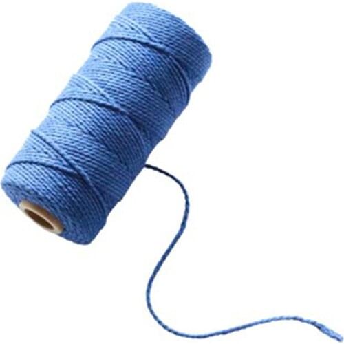 Macrame cord Cotton rope Crafts Practical 2mm*100m Color Rope Hand-woven