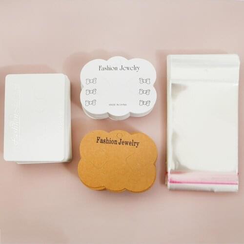 100pcs/lot Blank Kraft Paper Tag White Brown Label Round Square Tag For Handmade Party Gift Cards Jewelry Charms Decor 8.5x7cm