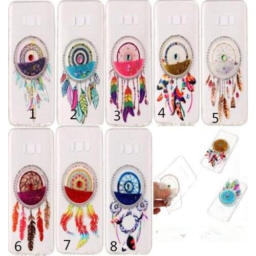 100pcs/lot Quicksand 3D Rhinestone TPU Transparent Case for Samsung S8 Plus S7 Edge J310 J510 J710 2016 J3 J5 A3 A5 2017