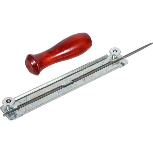 1x Chainsaw Saw Chain File & Filing Sharpening Kits with Wooden Holder Tool 4mm/4.8mm/5.5 mm suit most chains
