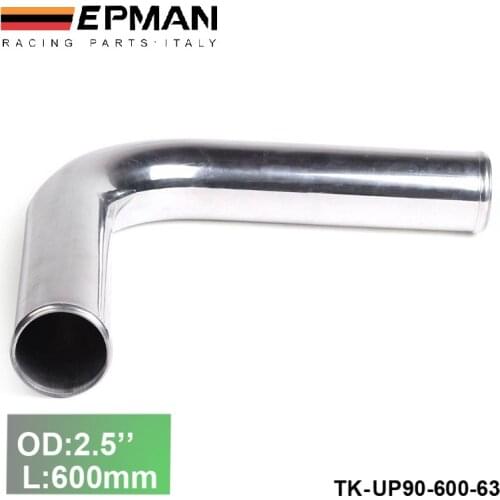 2pcs/unit 63mm 2.5" 90 Degree Aluminum Turbo Intercooler Pipe Tube piping L:600mm For BMW E30 M20 325i 6cy EP-UP90-600-63
