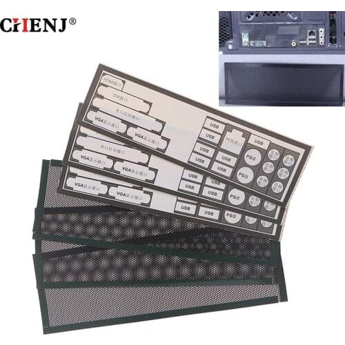 3Pcs PVC Dust Filter Universal DIY Shield Back Plate For Computer Chassis I/O