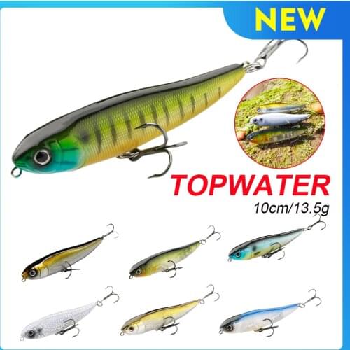 7.5cm 10cm Pencil Lure Walking Bait Floating Lure Topwater Fishing Bait Lifelike Walk Dog Hard Lure Saltwater Fishing Accessorry