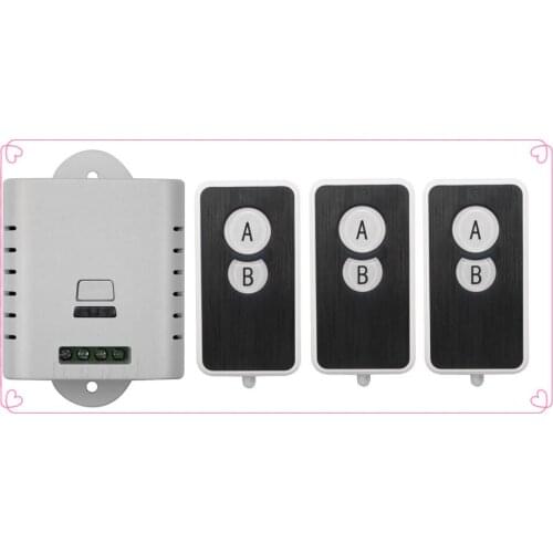 85V 110V 120V 220V 250V 1CH RF Wireless Remote Control Switch System 3 transmitter and 1 receiver universal gate remote control