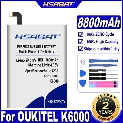 HSABAT 7350mAh Battery for Oukitel K6000 / Oukitel K6000 Pro 5.5 inch 4G LTE