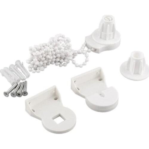 Curtain Accessories Roller Blind Shade Bracket Chain Cord Clutch Pull Beaded Chain Set for 25mm Tube Window Treatment