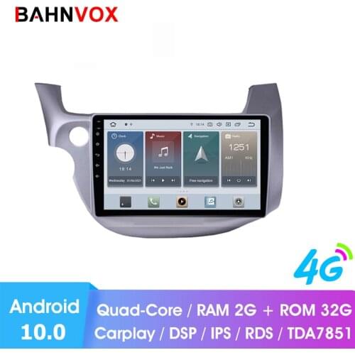 10.1" android 10.0 RAM2G car gps dvd player for honda Fit Jazz LHD 2008 2013 car radio multimedia navigation stereo head unit