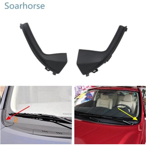 Soarhorse Car Front Windshield Wiper Side Trim Cover Water deflector cowl plate for Nissan Tiida old model