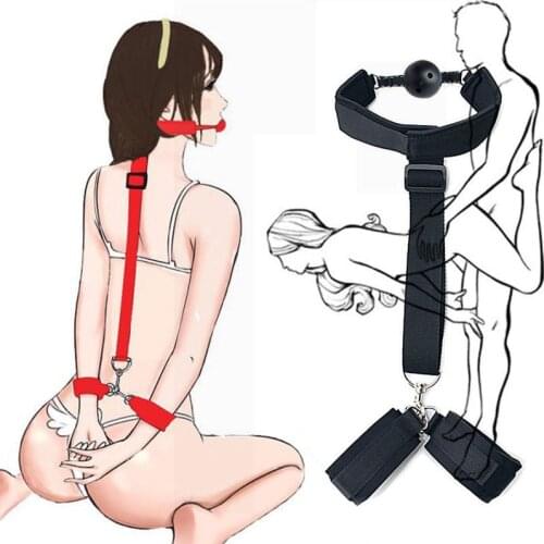 BDSM Bondage Restraint Bondage Fetish Slave Handcuffs & Ankle Cuffs Adult Sex Toys For Woman Couples Games G Sopt No Vibator
