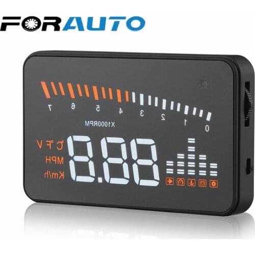 LEEPEE Digital car speedometer X5 3" OBD2 II Interface Car hud head up display GPS speedometer KM/h MPH Speeding Warning System