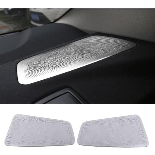 For BMW 5 Series G30 2018 2019 2020 Car Door Gate Loudspeaker Sound Speaker Cover Trim Frame Sticker Interior Accessories