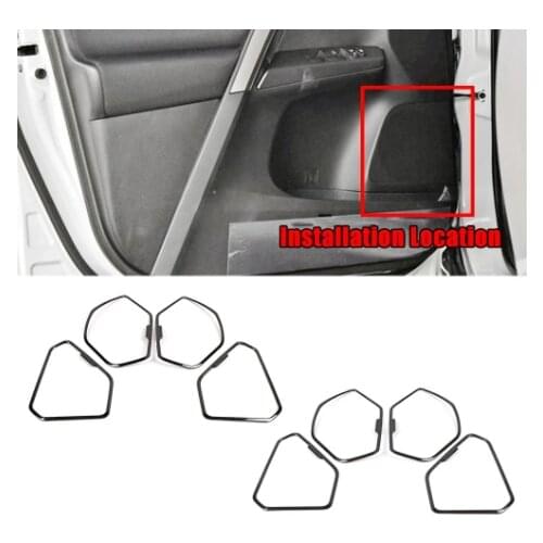 For Toyota Rav 4 Rav4 2019-2021 Inner Door Speaker Audio Ring Cover Sound Frame Trim Stainless Steel Sticker