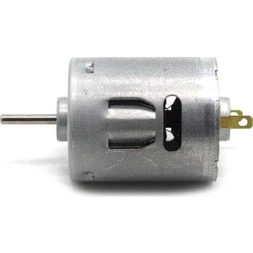 Micro RS-360 DC 3V 5V 6V 8500RPM Carbon Brush Mini Round 27.5mm Electric Motor 2.3mm Shaft DIY Hobby Toy Car Boat Model