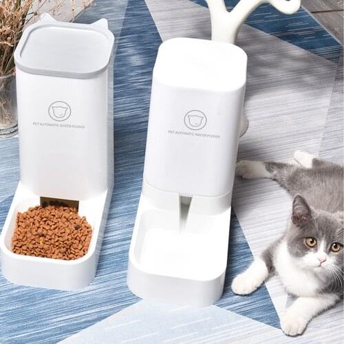 2 Pieces/set Cat Feeding Bowls for Dog Automatic Feeders Dog Water Dispenser Fountain Bottle For Cat Bowl Feeding And Drinking