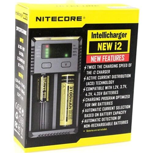 NITECORE NEW I2 Intellicharger OLED Screen battery Charger