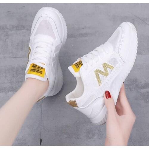 Kalsooni New Women Casual Shoes Breathable Flat Sports Shoes Sneakers