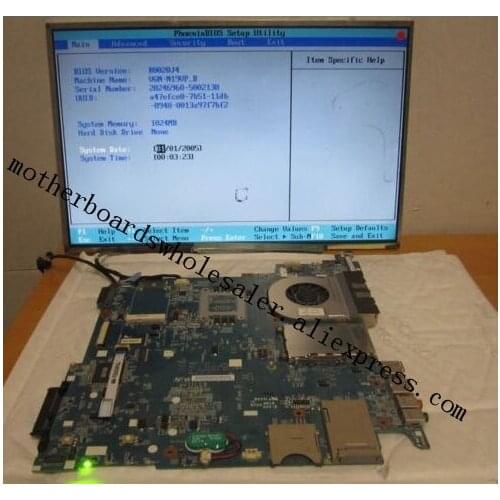 Original For Sony Vaio VGN-N19VP Working Laptop Motherboard A1217327A MBX-160 Tested