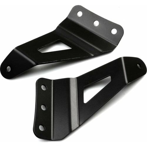 Pair Windshield Mount Bracket For 50inch Curved LED Light Bar Fit For 07-13 Chevy GMC