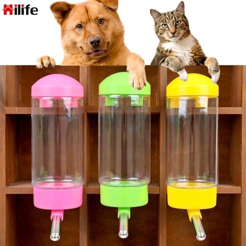 Hanging Dispenser Feeder Pet Guinea Pig Squirrel Rabbit Drinking Bowl Leak-proof Automatic Dog Water Bottle Convenient