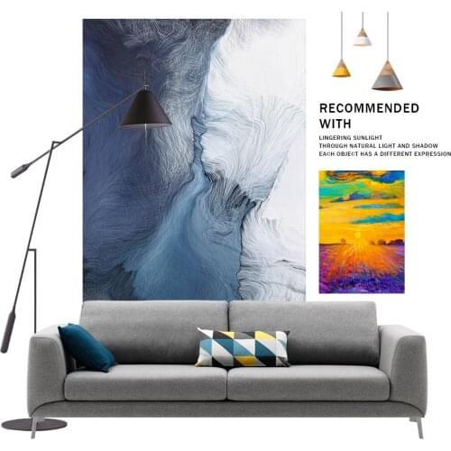 Printed Carpet For Living Room Bedroom Home Decorative Abstract Blue Clouds Carpet Crapet Room Rug Area Floor Flannel Printed