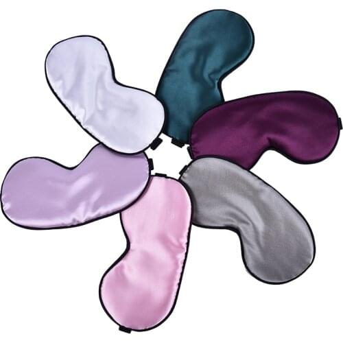 Silk Sleep Eye Mask Padded Shade Eye Cover Patch Sleeping Mask Eyemask Blindfolds Travel Relax Rest